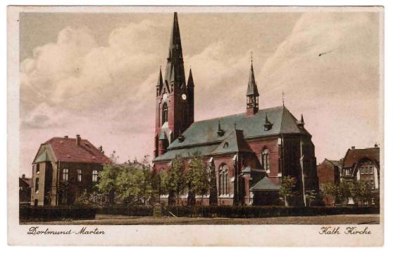 Weitere Postkarte aus Marten: Kath. Kirche